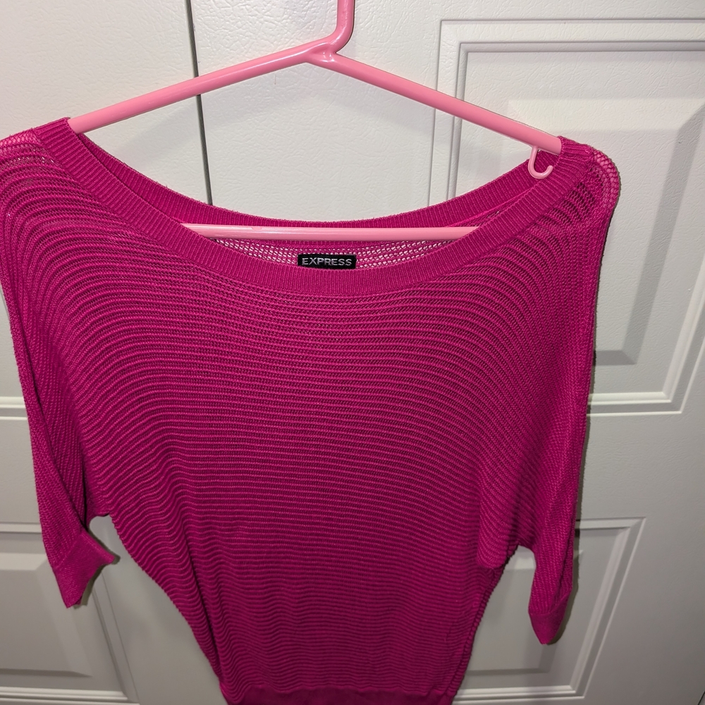 Express Women's Pink Sweater